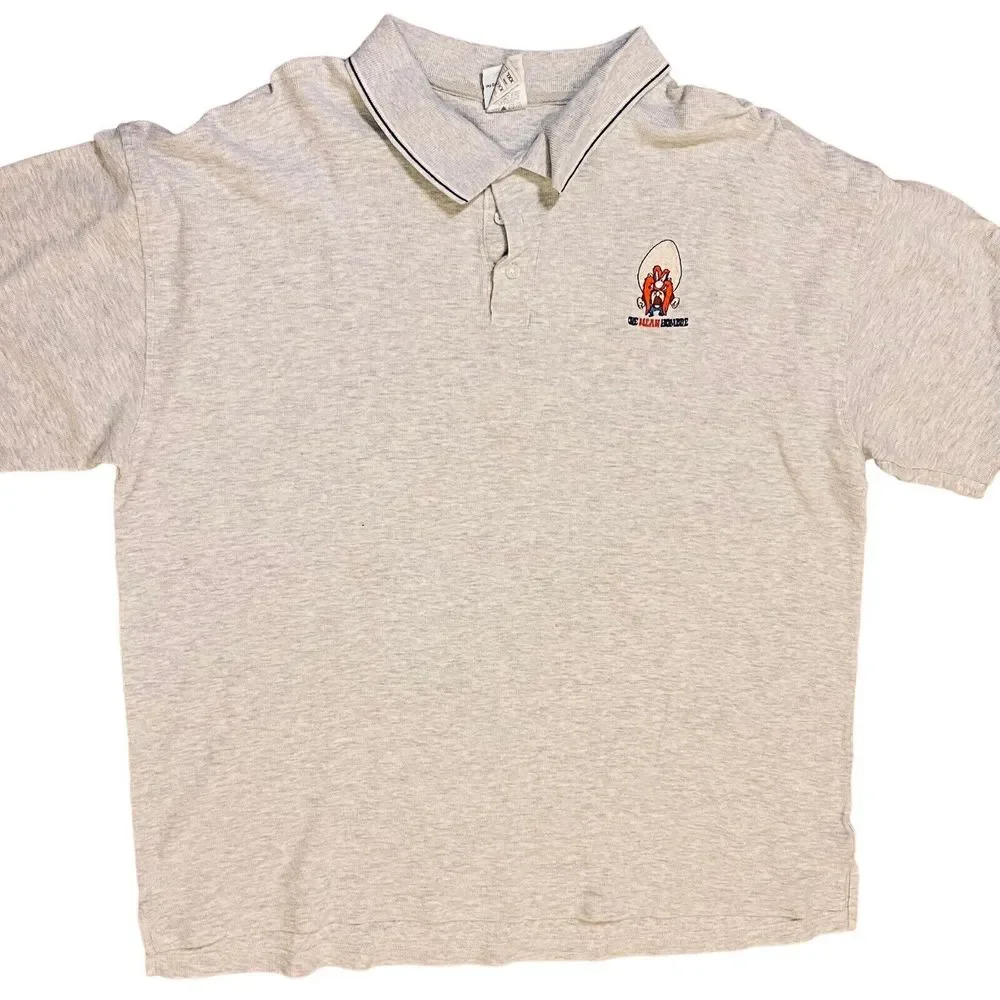 Yosemite Sam “One Mean Hombre” Vtg Y2K Warner Bros Polo Shirt Men’s Sz XXL Rare - Picture 2 of 7